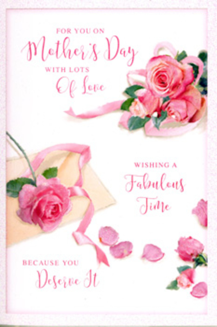 In this Mother's Day card, the artistry offers a quiet ode to maternal love, expressed through a soft arrangement of pink roses reminiscent of those found in Ruislip's cottage gardens. A central grouping of roses anchors the design, their blooms open and inviting, with spiralling hearts that gradually unfold into generous, velvety petals. Subtle differences in tone-from pale blush and dusky pink to a slightly deeper rose hue-give each flower a unique presence, as if every rose represents a different cherished moment or shared laugh. Surrounding the main cluster, individual petals are scattered across the light background, some turned face-up to reveal their smooth interiors, others resting on their edges to hint at the petal's natural curve. This scattering feels intentional yet relaxed, much like petals strewn across a table after arranging flowers for a family lunch in a Ruislip Garden suburb home. A soft, pastel ribbon threads through the centre of the bouquet, crossing over and under petals, creating gentle arcs that echo the swirl of the rose centres. Elegant, handwritten script flows across the card, spelling out a heartfelt Mother's Day greeting in sweeping lines that seem to wrap the entire image in warmth. The balance of floral illustration and calligraphy suggests both celebration and calm, rather like receiving a bouquet in the quiet of a late morning when the world has slowed. The light is soft and diffused, with no harsh contrasts, so that the composition feels serene and comforting. This card would sit beautifully beside a hand-tied bouquet prepared by Ruislip Florist for delivery across South Ruislip and the surrounding neighbourhoods, adding a tender, lasting touch to the day.